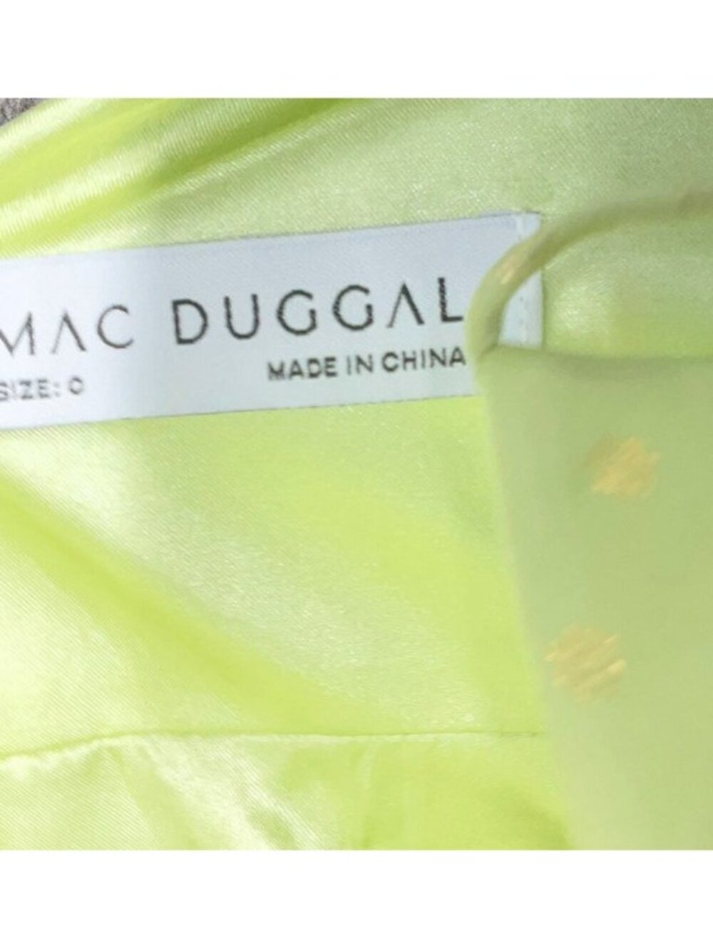 Mac Duggal Ruffle High Low Cocktail Dress Sz 0 Green NWT Formal Gala Bridesmaids - Picture 6 of 8